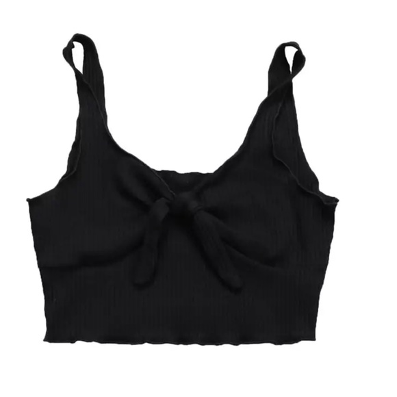 Black Crop Top - Picture 2 of 2